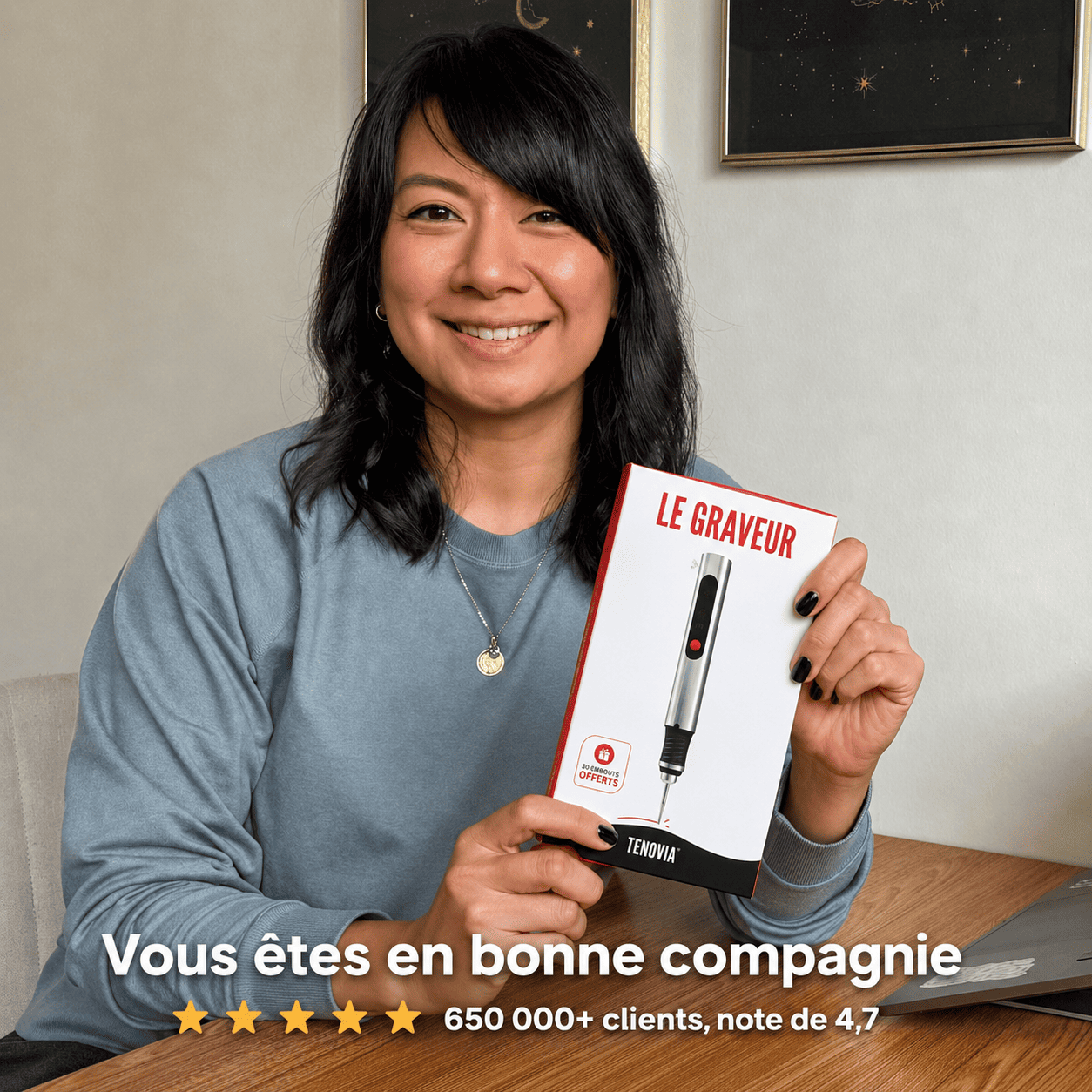 N°1 des cadeaux créatifs : le stylo graveur Tenovia
