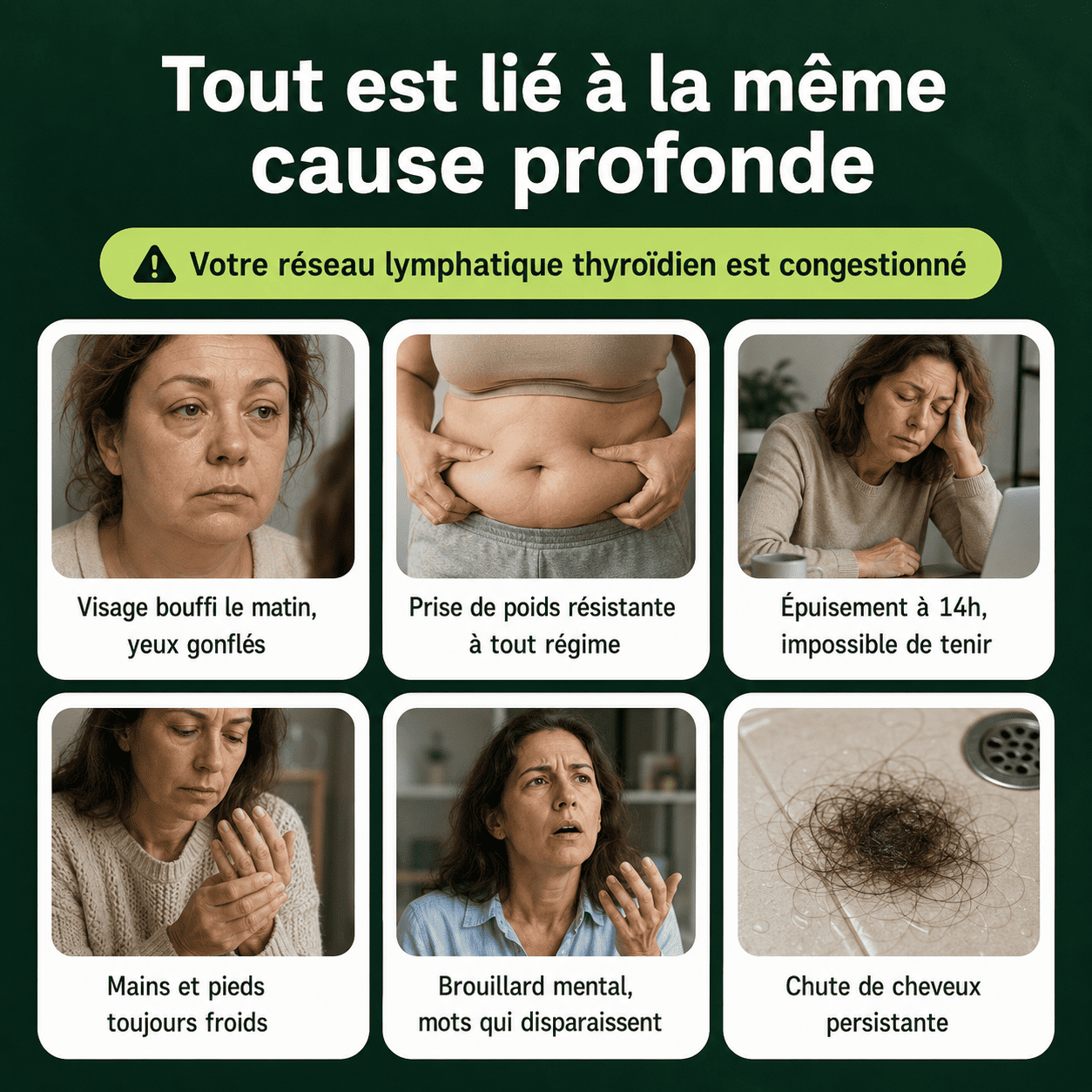 Nervia™ - Gélules de Drainage Lymphatique · Transformation totale en 60 jours